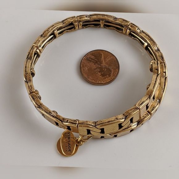 Alex and Ani Rafaelian Gold Freedom Wrap Bracelet - Picture 4 of 7